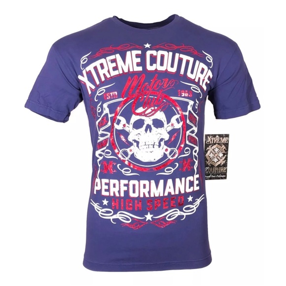 XTREME COUTURE by AFFLICTION T-Shirt MOTOR CLUB - Picture 1 of 8